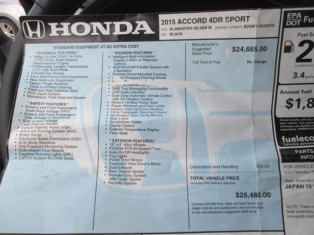 2015 Honda Accord Sport photo