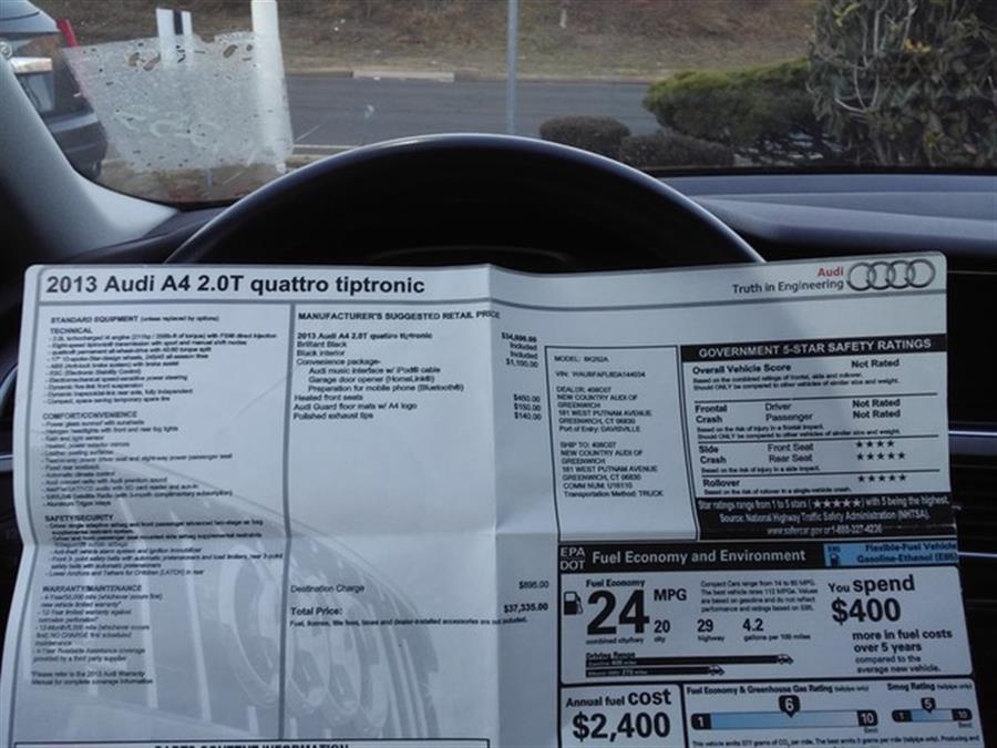 2013 Audi A4 2.0T quattro Premium photo