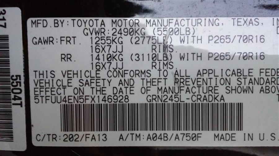 2015 Toyota Tacoma TRD Pro photo