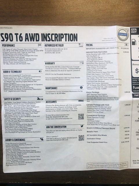 2017 Volvo S90 Inscription photo