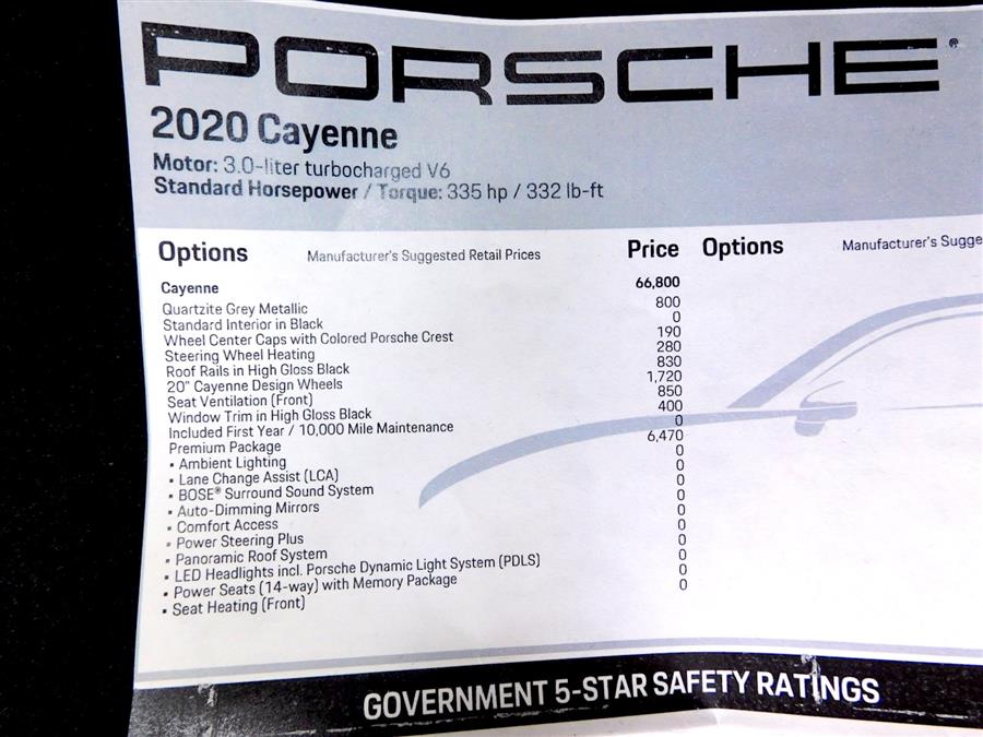 2020 Porsche Cayenne AWD photo