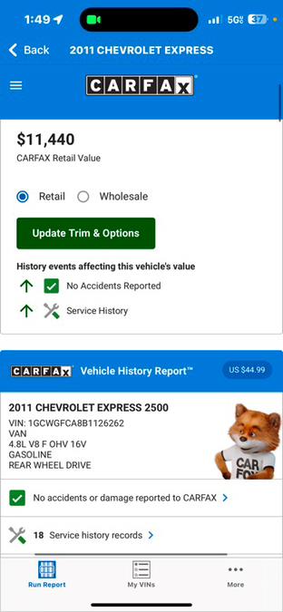 2011 Chevrolet Express 2500 2500 photo