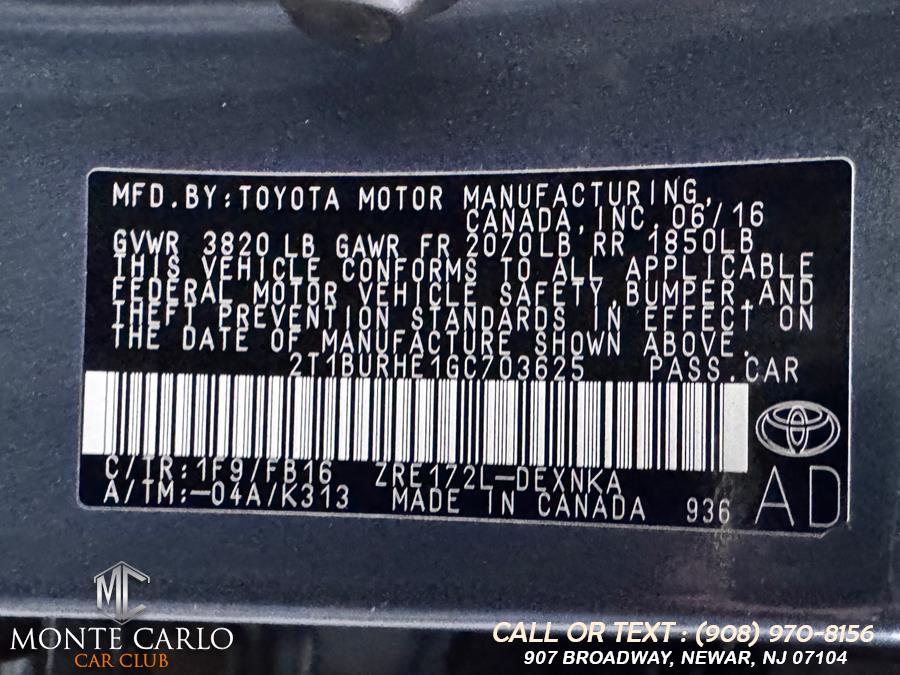 2016 Toyota Corolla 4dr Sdn Auto L (Natl) photo