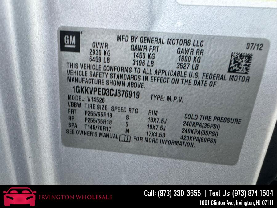 2012 GMC Acadia SLE photo