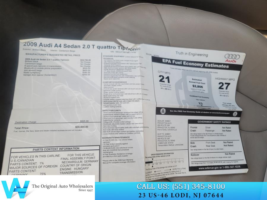2009 Audi A4 2.0T quattro photo