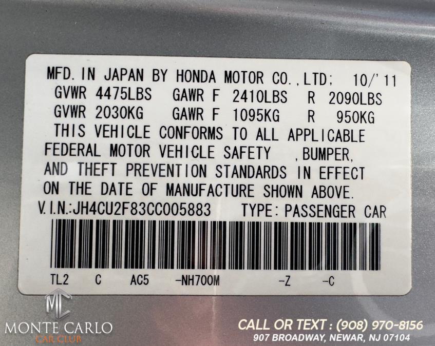 2012 Acura TSX Base w/Special photo