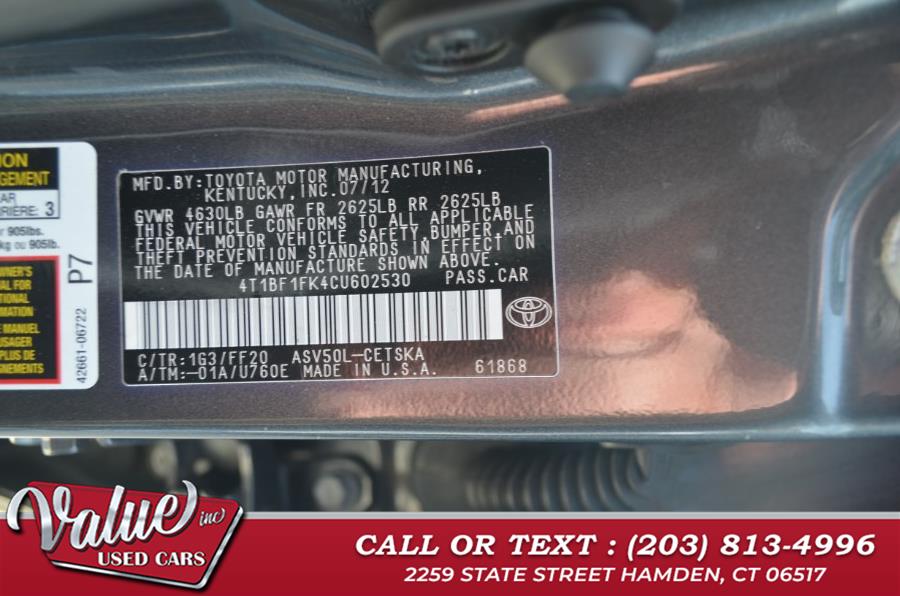 2012 Toyota Camry L photo