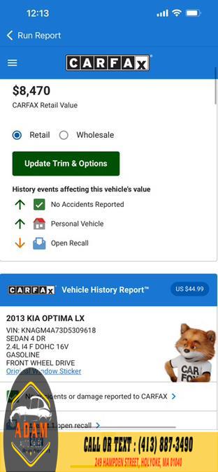 2013 Kia Optima LX photo