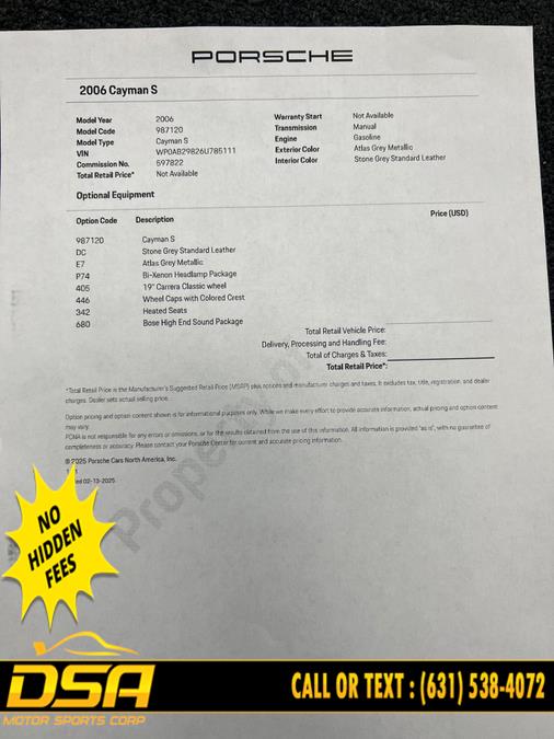 2006 Porsche Cayman S photo