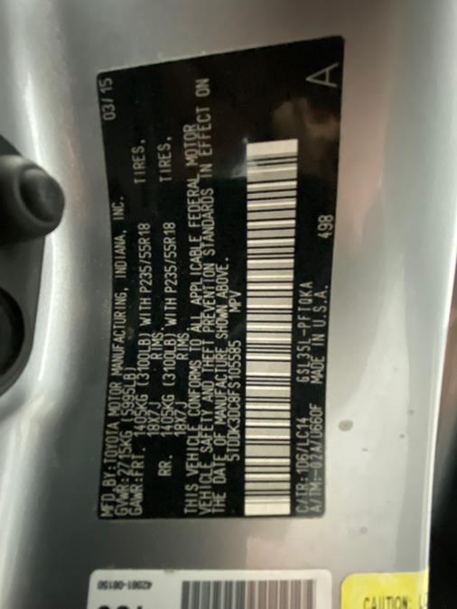 2015 Toyota Sienna 5dr 7-Pass Van XLE AWD (Natl) photo