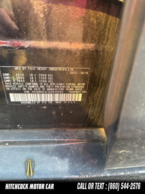 2016 Subaru Legacy 2.5i photo
