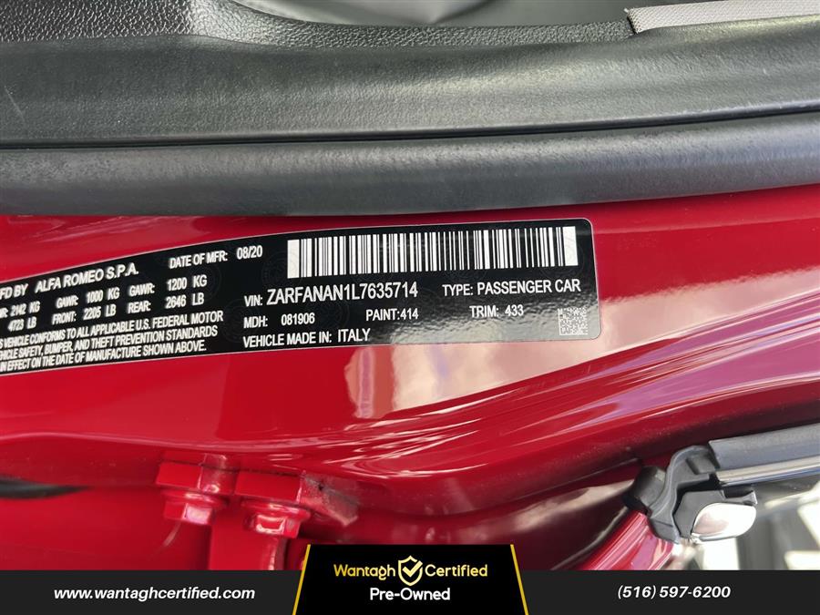 2020 Alfa Romeo Giulia AWD photo