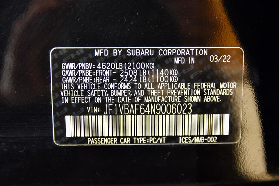 2022 Subaru WRX Premium photo