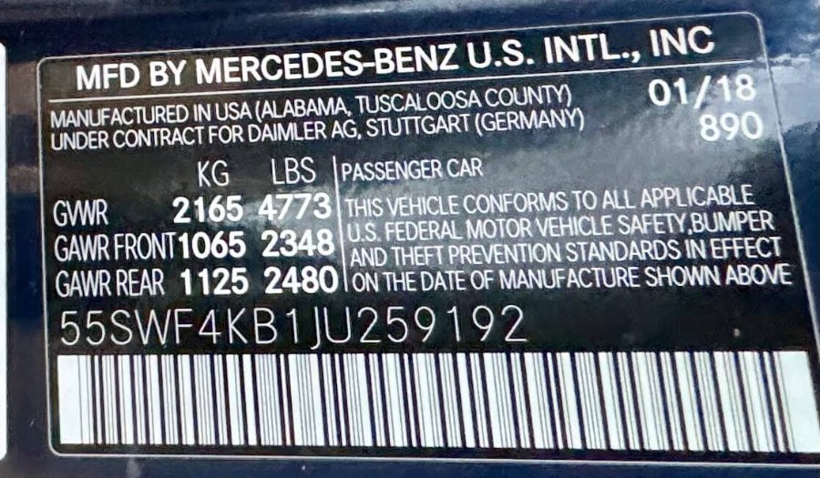 2018 Mercedes-Benz C-Class C 300 4MATIC Sedan photo