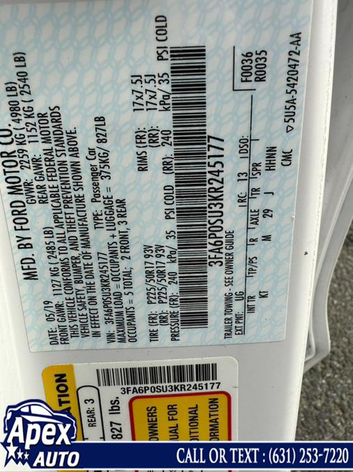 2019 Ford Fusion Energi Titanium FWD photo