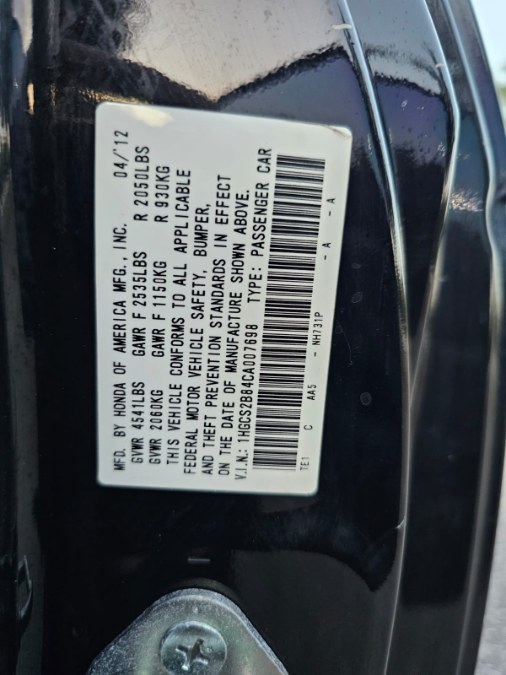 2012 Honda Accord EX-L V6 photo