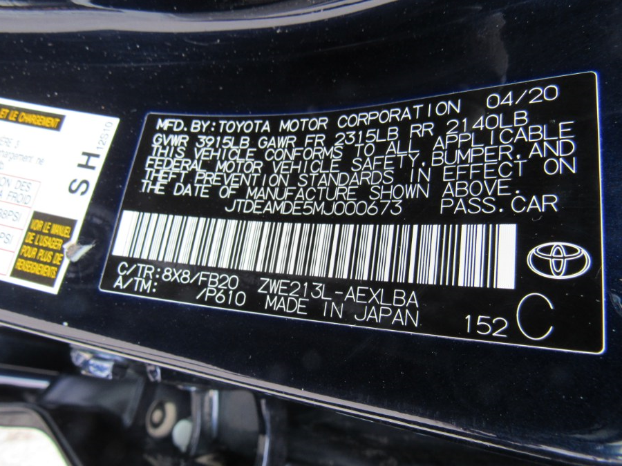 2021 Toyota Corolla Hybrid LE photo
