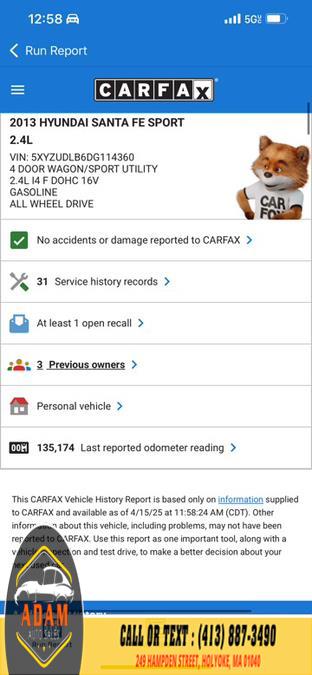 2013 Hyundai Santa Fe Sport 2.4L photo