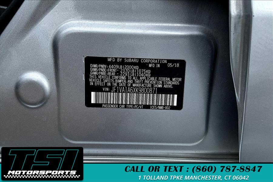 2019 Subaru WRX Manual photo