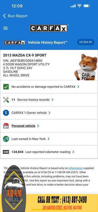 2013 Mazda CX-9 Sport photo
