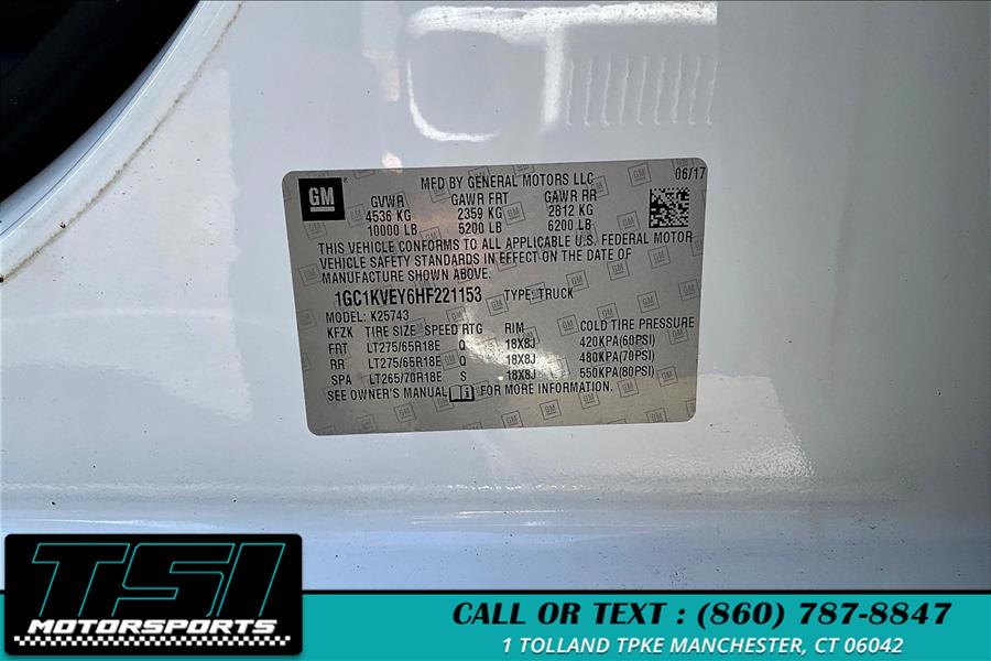 2017 Chevrolet Silverado 2500HD 4WD Crew Cab 153.7