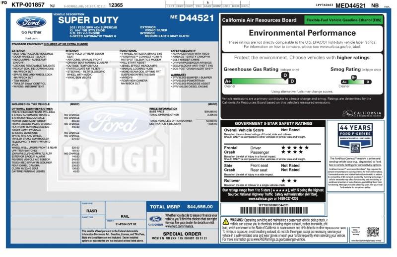 2021 Ford F-250 XL SUPERCAB 4WD 8 BOX photo