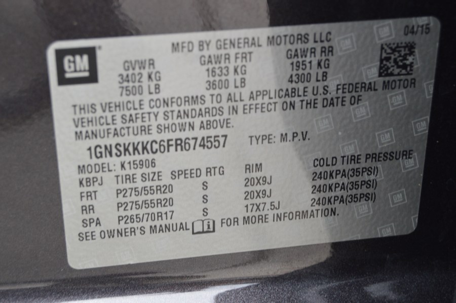 2015 Chevrolet Suburban LTZ 1500 photo