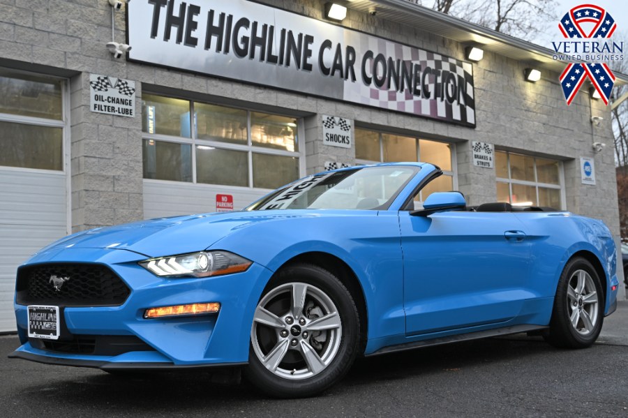 Brittany Blue Metallic 2022 Ford Mustang EcoBoost Convertible RWD Convertible Rear-Wheel Drive Manual