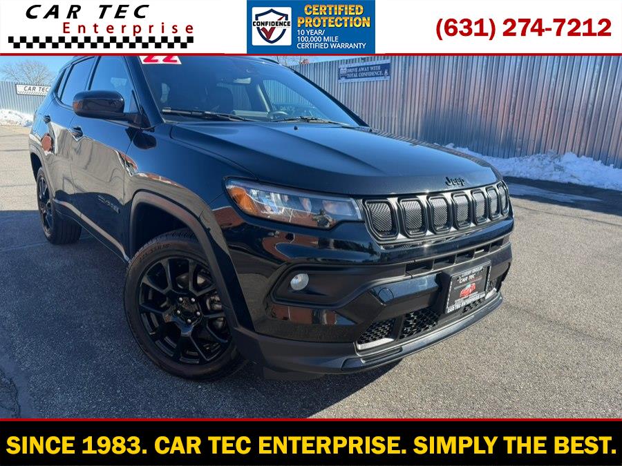 Diamond Black Crystal Pearlcoat 2022 Jeep Compass Latitude 4WD SUV / Crossover Four-Wheel Drive Automatic