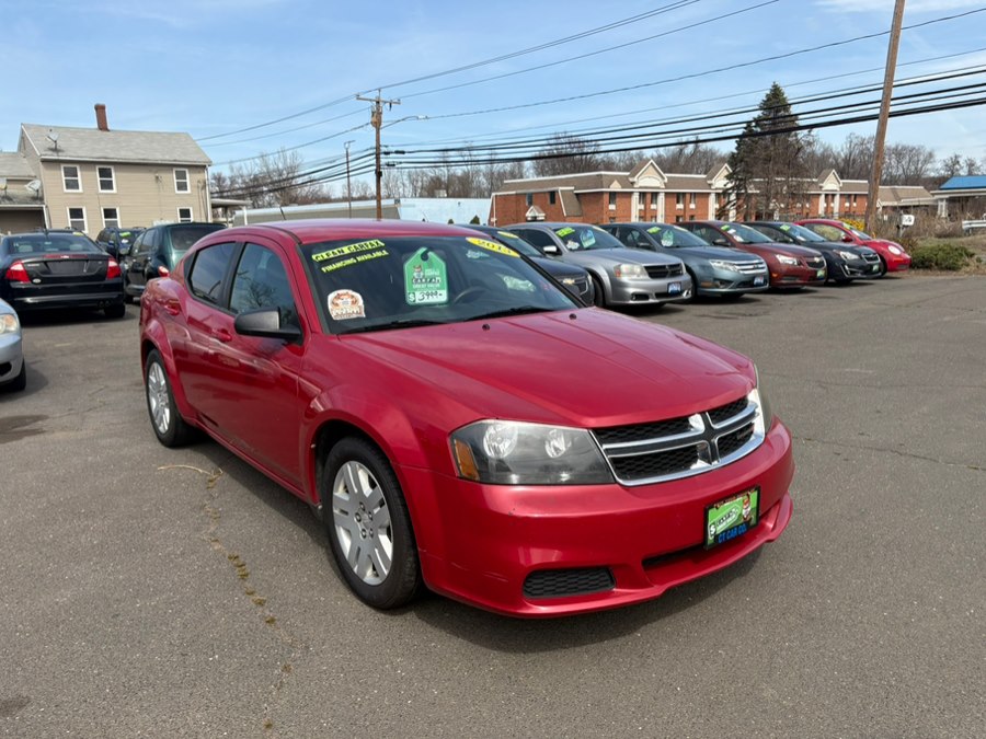 Red 2013 Dodge Avenger SE FWD Sedan Front-Wheel Drive Automatic