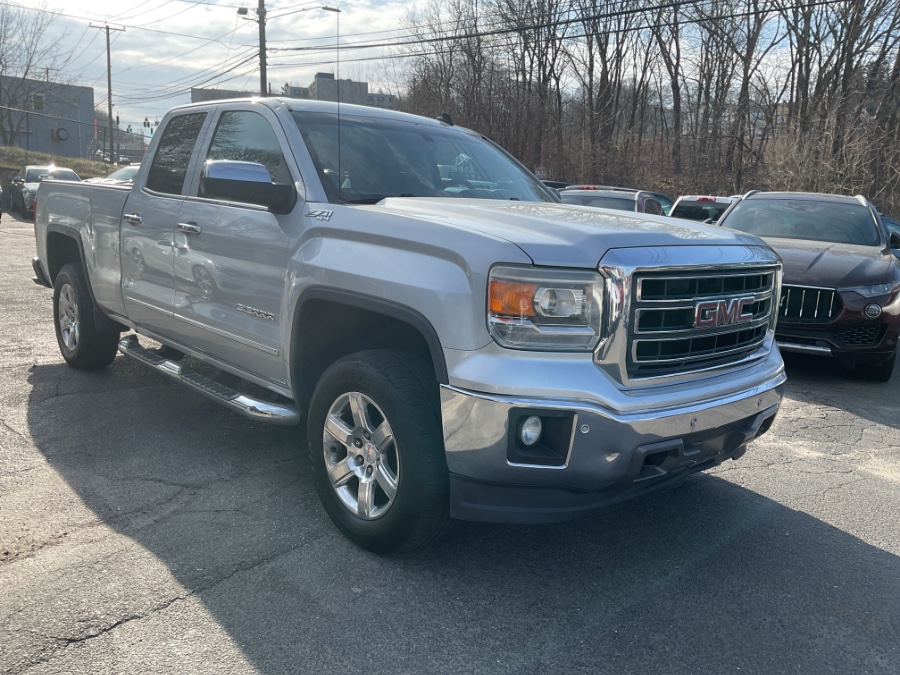 Quicksilver Metallic 2014 GMC Sierra 1500 SLT Double Cab 4WD Pickup Truck Four-Wheel Drive Automatic