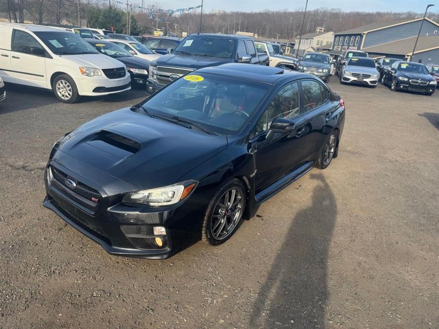 Crystal Black Silica 2016 Subaru WRX STI Limited with Low Profile Spoiler Sedan All-Wheel Drive 6-Speed Manual