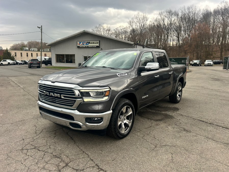 Gray (Granite Crystal Metallic Clearcoat) 2021 RAM 1500 Laramie Crew Cab 4WD Pickup Truck Four-Wheel Drive Automatic