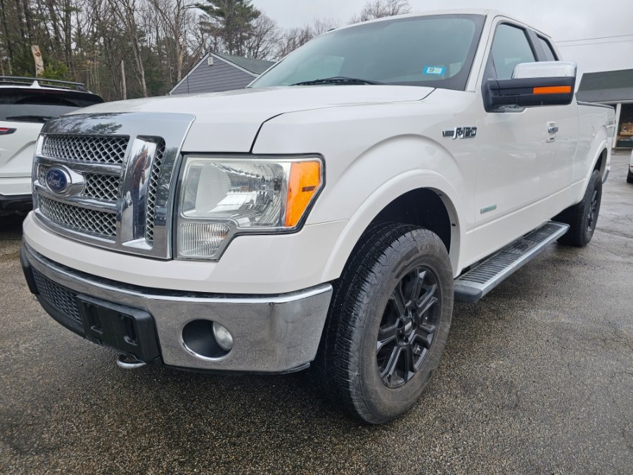 White Platinum Metallic Tri-Coat 2011 Ford F-150 Lariat SuperCab 4WD Pickup Truck Four-Wheel Drive Automatic