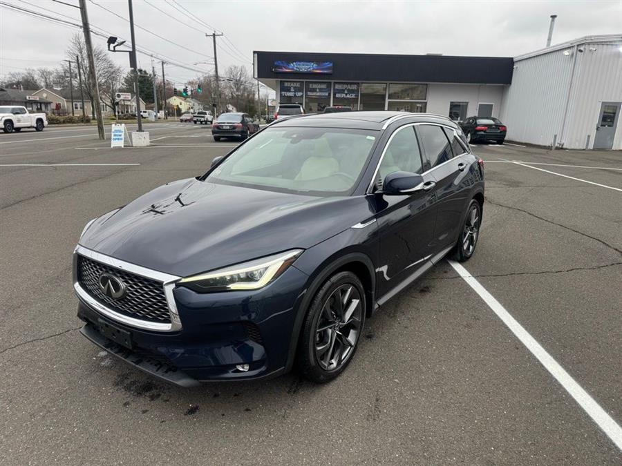 Hermosa Blue 2019 INFINITI QX50 Essential AWD SUV / Crossover All-Wheel Drive Automatic
