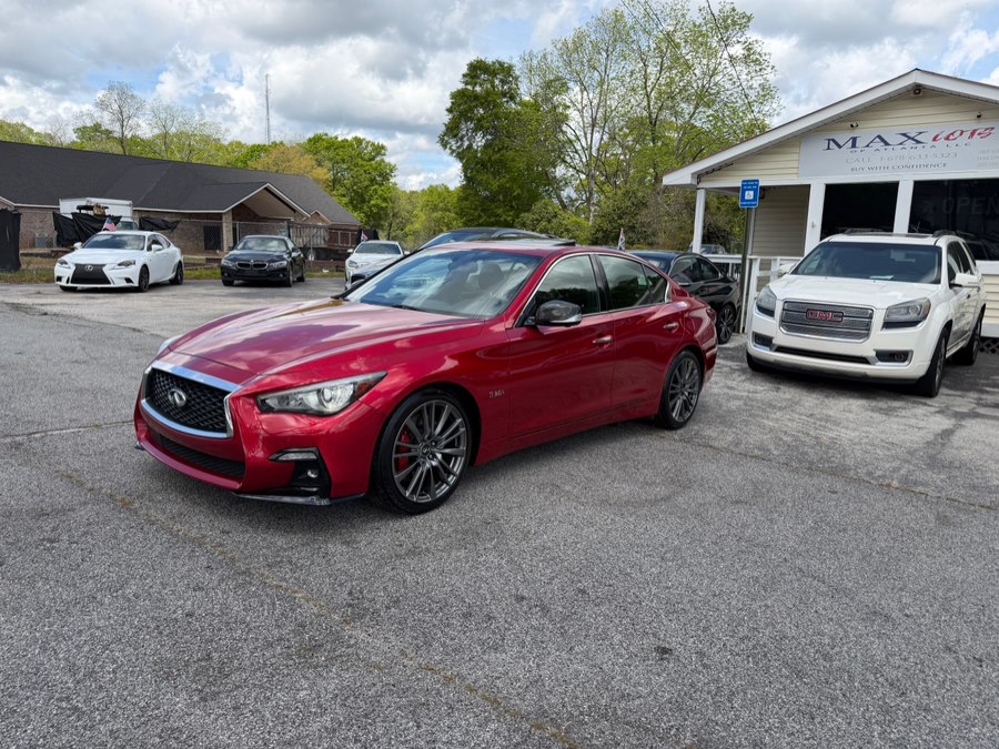 Dynamic Sunstone Red 2018 INFINITI Q50 Red Sport 400 RWD Sedan Rear-Wheel Drive Automatic