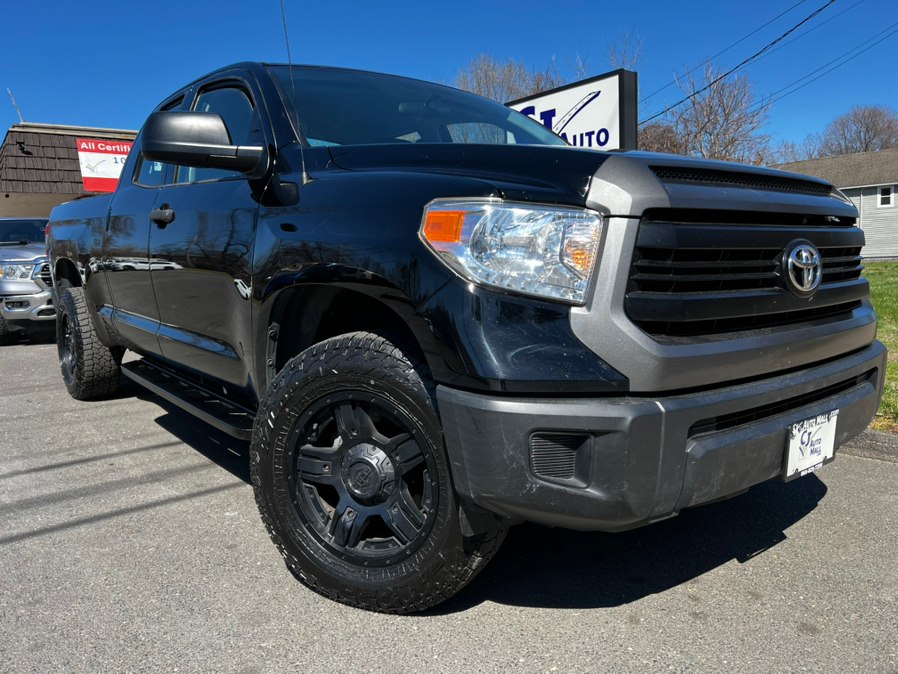 Black 2017 Toyota Tundra SR Double Cab 4.6L 4WD Pickup Truck Four-Wheel Drive Automatic