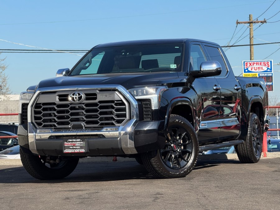 Midnight Black Metallic 2023 Toyota Tundra 1794 Edition CrewMax Cab 4WD Pickup Truck Four-Wheel Drive Automatic