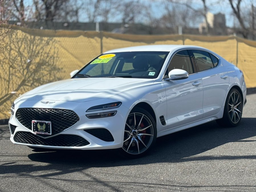 White 2025 Genesis G70 2.5T Standard RWD Sedan Rear-Wheel Drive Automatic