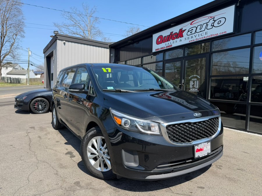 Black 2017 Kia Sedona L Minivan Front-Wheel Drive Automatic