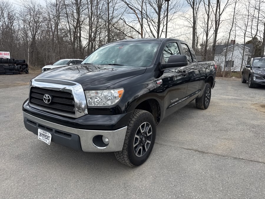 Black 2008 Toyota Tundra SR5 Double Cab 5.7L 4WD Pickup Truck Four-Wheel Drive Automatic