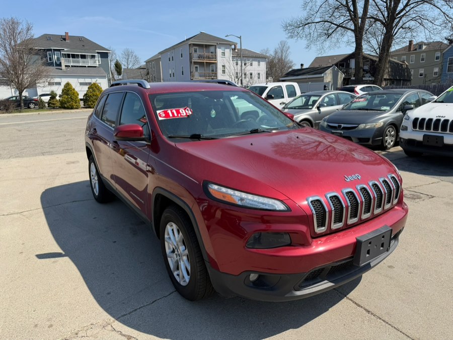 Deep Cherry Red Crystal Pearlcoat 2015 Jeep Cherokee Latitude 4WD SUV / Crossover Four-Wheel Drive Automatic