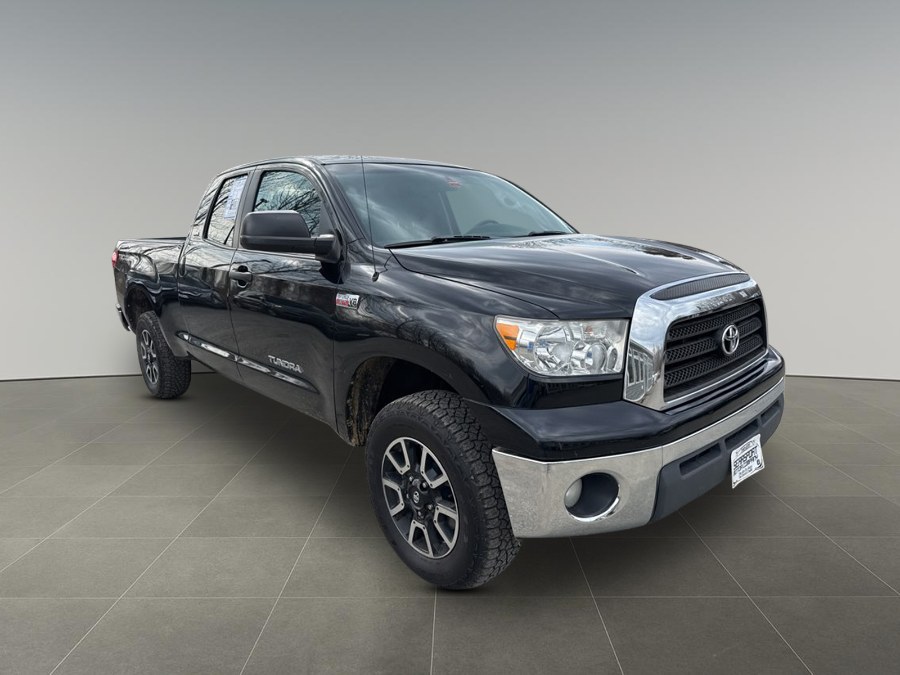 Black 2008 Toyota Tundra SR5 Double Cab 5.7L 4WD Pickup Truck Four-Wheel Drive Automatic