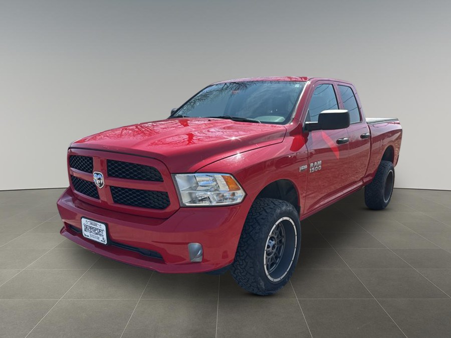 Red 2018 RAM 1500 Express Quad Cab 4WD Pickup Truck Four-Wheel Drive Automatic