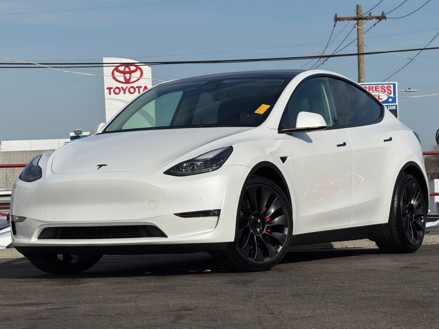 Pearl White Multi-Coat 2022 Tesla Model Y Performance AWD SUV / Crossover All-Wheel Drive Automatic