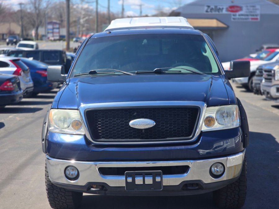 Blue 2007 Ford F-150 XLT SuperCrew Short Bed 4WD Pickup Truck Four-Wheel Drive Automatic