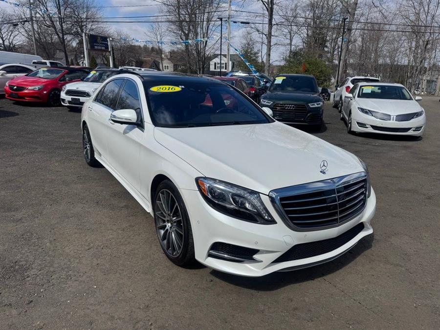 White 2016 Mercedes-Benz S-Class S 550 4MATIC Sedan All-Wheel Drive Automatic