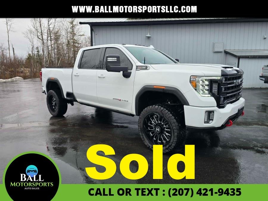 Summit White 2023 GMC Sierra 2500HD AT4 Crew Cab 4WD Pickup Truck Four-Wheel Drive Automatic