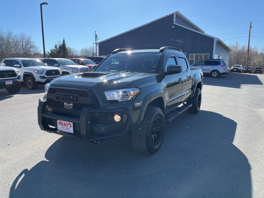 Green 2021 Toyota Tacoma TRD Sport Double Cab 4WD Pickup Truck Four-Wheel Drive Automatic