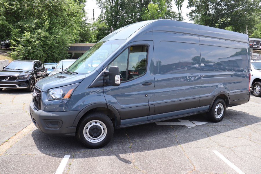 Gray 2021 Ford Transit Cargo 250 High Roof Extended LB RWD Van Rear-Wheel Drive Automatic